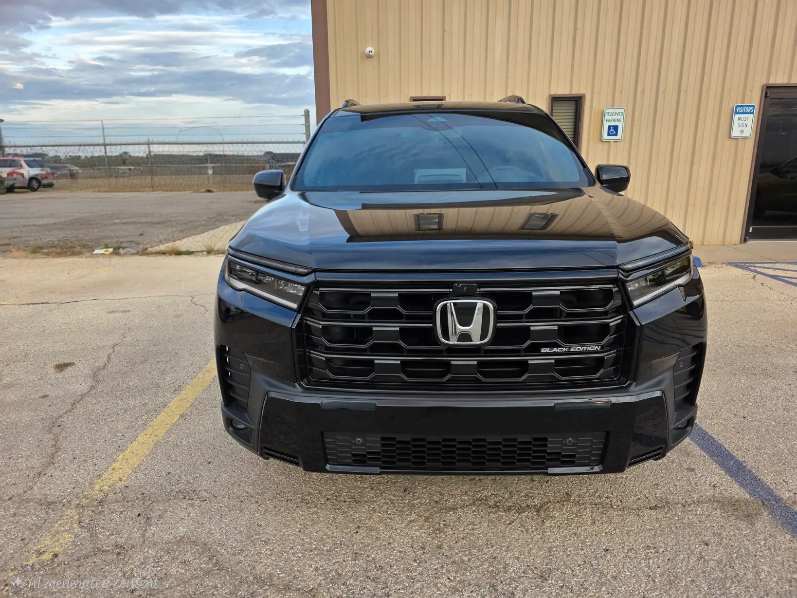 Honda Pilot Black Edition Shown in Crystal Black Pearl