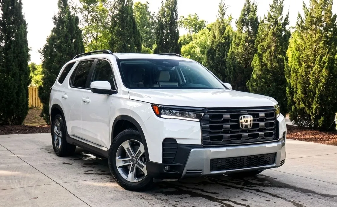 Honda Pilot EX-L Shown in Platinum White Pearl