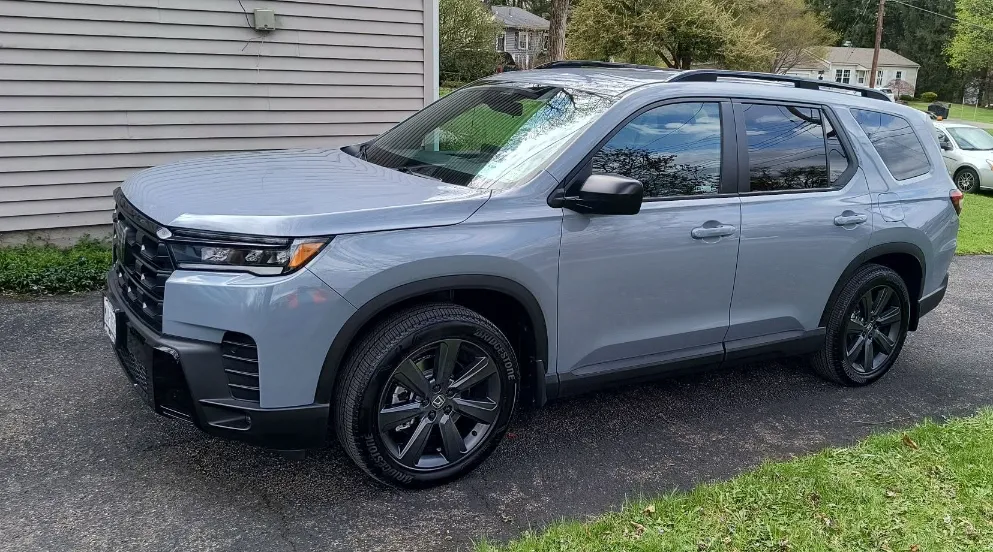 Honda Pilot Shown in Sonic Gray Pearl Color