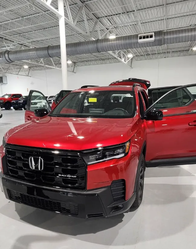 Honda Pilot With Radiant Red Metallic II Color