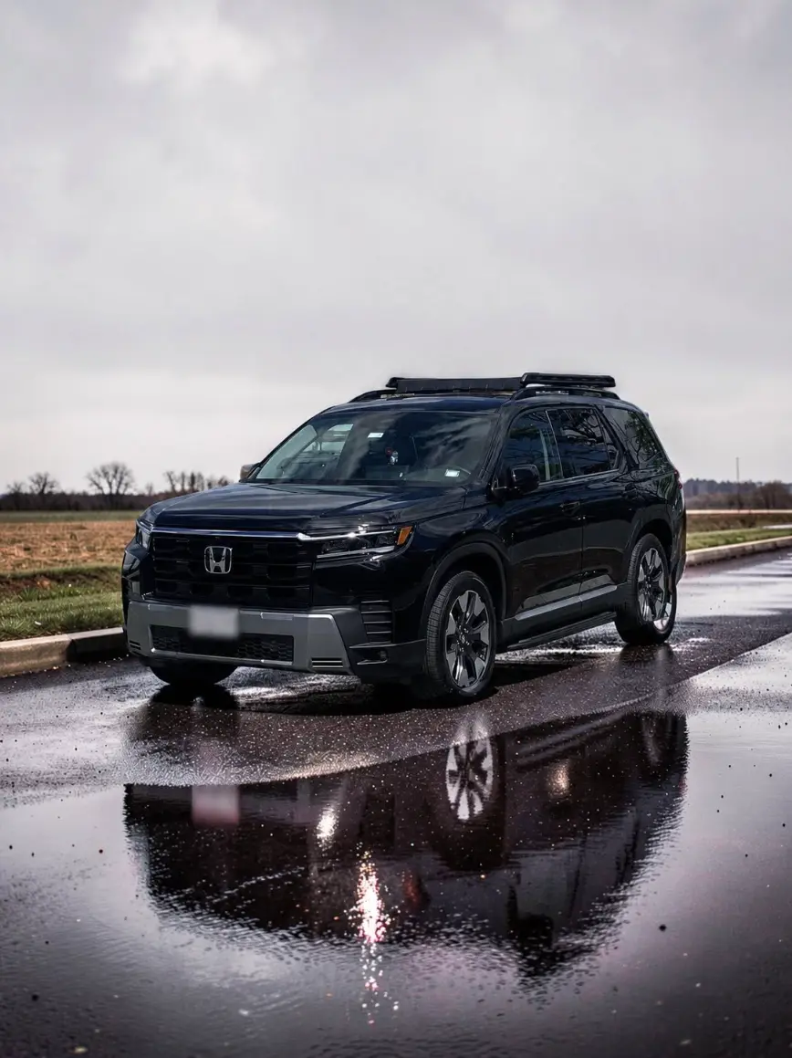 Honda Pilot with Crystal Black Pearl Paint Color